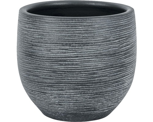 Blomkruka Le Havre keramik Ø29x26cm grå svart