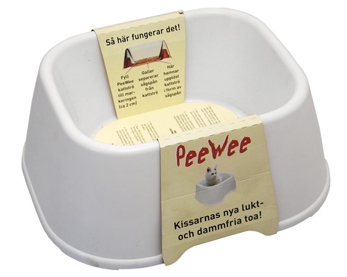 Kattoalett PeeWee EcoClassic vit/röd