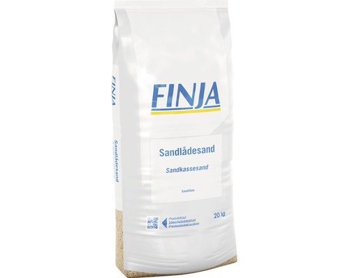 Sandlådesand FINJA 20kg 48st / pall Finja sandlådesand, 20 kilograms säck