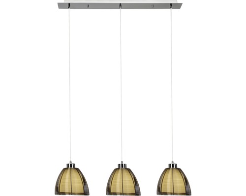 Taklampa med tre lampor och skärm