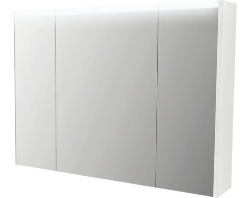 Spegelskåp BADEN HAUS LED Soft vit 92x67cm 3-dörrar