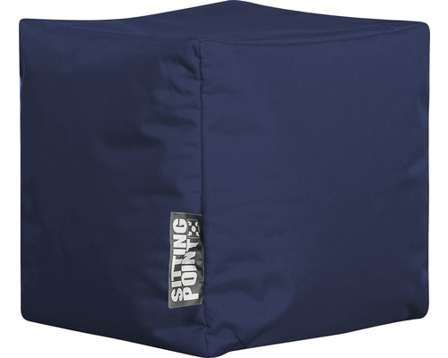 Sittpuff Point cube Scuba jeansblå Ø40cm Sittpuff Point cube Scuba jeansblå Ø40cm