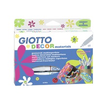 Giotto Decor Materials pennor, 6 stycken, för dekoration av olika ytor
