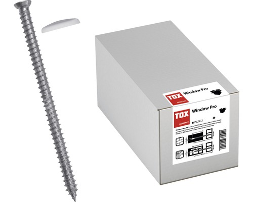 TOX Window Pro fönsterskruvar med låda, skruv och plugg