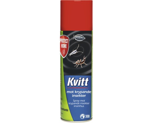 Bekämpningsmedel KVITT spray mot krypande insekter 400ml Spray för bekämpning av krypande insekter, 300 ml