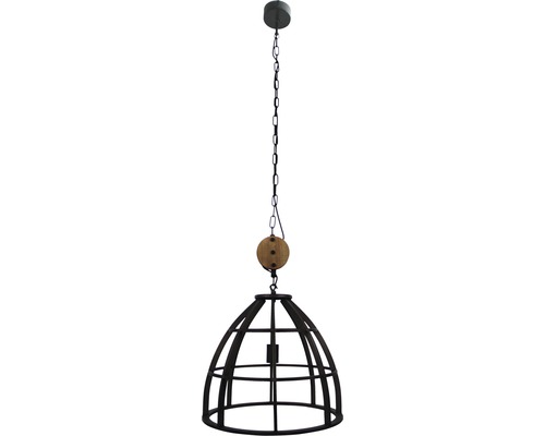 Hänglampa med kedjedesign och metallbur