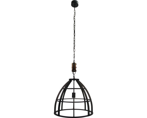 Pendellampa med metallbur och kedjeupphängning
