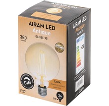 Globlampa AIRAM LED Antique amber 360lm E27 dimbar 95mm-thumb-2