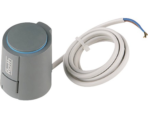 Reglermotor ROTH Nova NZ med adapter för styrning av golvvärme IP54 2433746 Roth Logo Termoelement med kabel