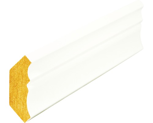 Taklist allmoge EHL PROLIST 21x56x4200mm MDF antikvit S 0502-Y Vitlackerad golvsockel i trä