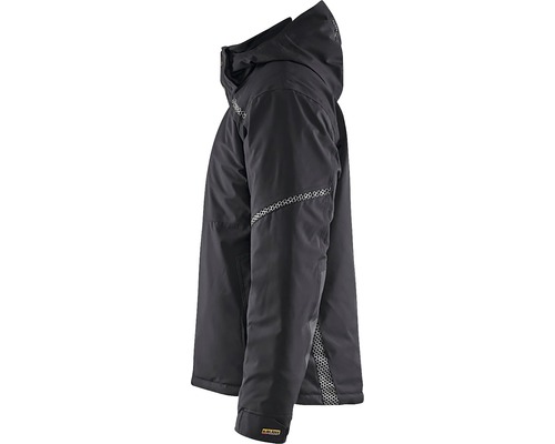 Svart arbetsjacka med huva