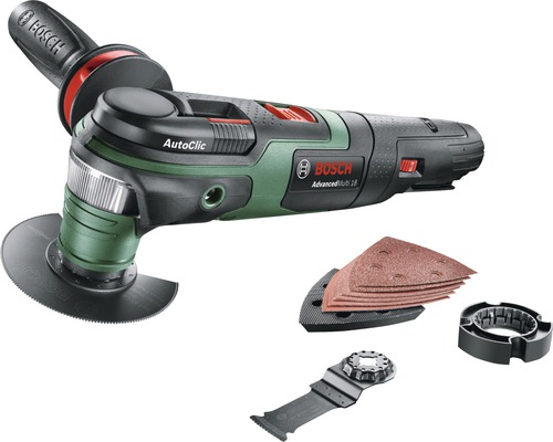 Bosch AdvancedMulti 18 batteridrivet multiverktyg med tillbehör
