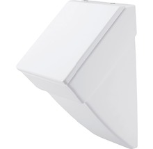 Vit keramisk urinal för väggmontage