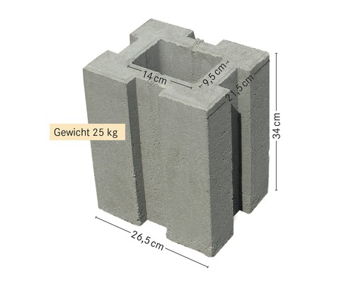 Fundamentplint KEIENBURG gjuta 34 x 26,5 x 21,5 cm