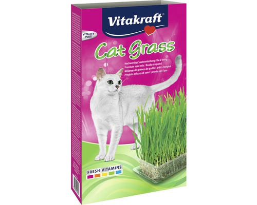 Kattgräs VITAKRAFT inkl. groddlåda120g