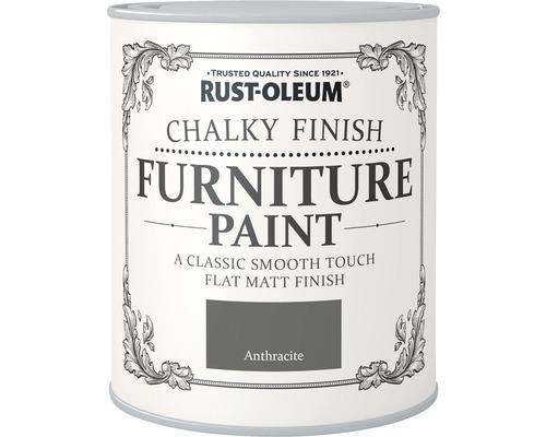 Kalkfärg RUST-OLEUM Möbelfärg Anthracite 750 ml Rust-Oleum möbelfärg med kritfinish i burk