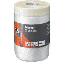 Skyddsfolie ROXOLID med maskeringstejp 0,55x33m