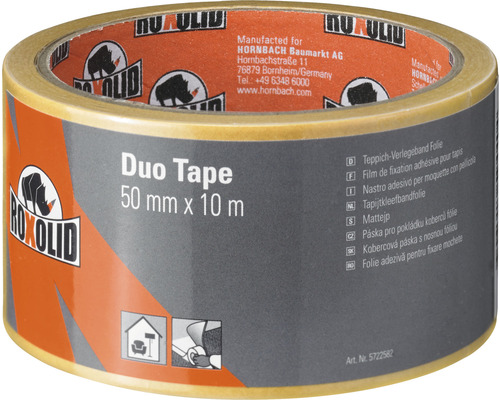 Mattejp ROXOLID dubbelhäftande brun 50mm 10m Roxolid Duo Tape rulle 50 millimeter gånger 10 meter