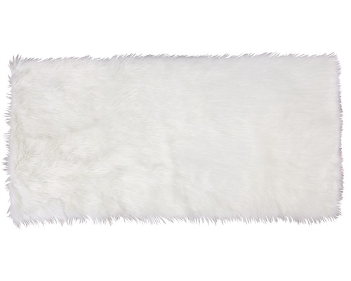 Vit matta med fällimitation