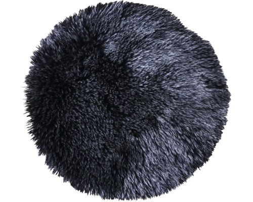 Stolsdyna SOLEVITO syntetpäls svart Ø 35cm Stolsdyna SOLEVITO syntetpäls svart Ø 35cm