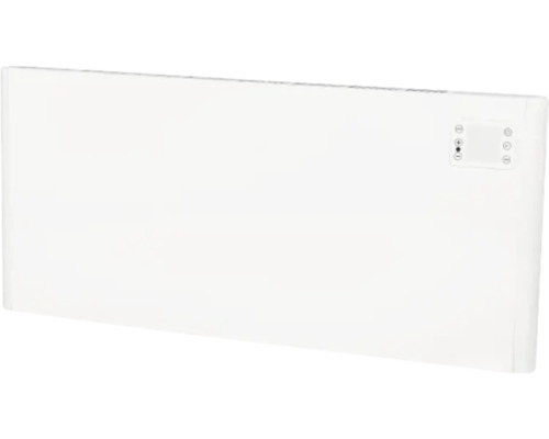 Vit elradiator med kontrollpanel