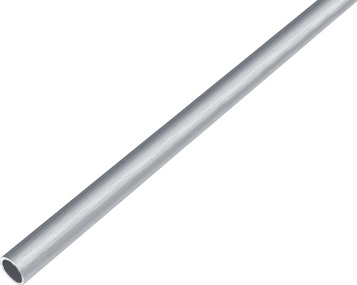 Rundrör ALBERTS aluminium rostfritt stål-design ljust Ø 10x1mm 1m