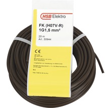 HSB Elektro installationskabel FK (H07V-R) 1G1,5 mm² med en längd på 20 meter