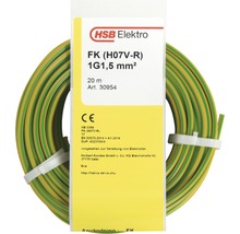 Jordkabel 1G1,5 mm² upprullad med etikett