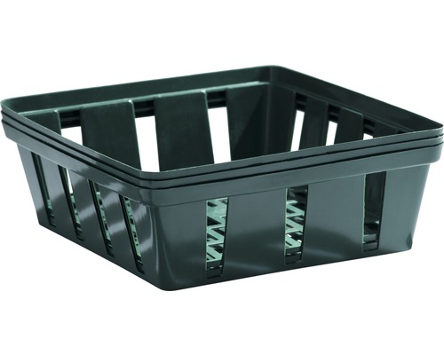 Fyrkantig planteringskorg av plast