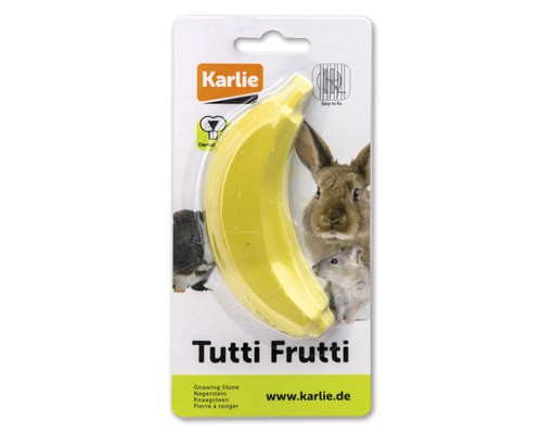 Karlie Tutti Frutti gnagsten i bananform för tandvård för smådjur