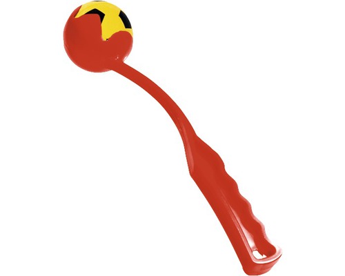 Hundleksak Bollkastare KARLIE Soft Ball Launcher med skumgummiboll 32cm orange Bollkastare med boll för hundar