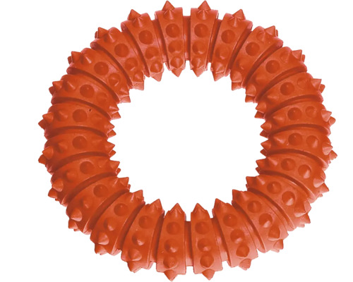Hundleksak ring av gummi med knoppar