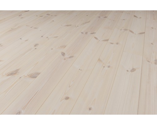Massivt trägolv DALAFLODA Softpine Pearl slät 25x183mm