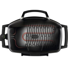 Elektrisk grill med värmeelement och grillgaller