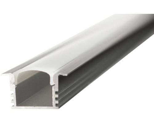 Aluminiumprofil till LED-list LPV12 BxH 22x13,8mm 1m