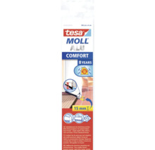 Tesa Moll Alu Comfort självhäftande dörrtätning, 100 cm x 4 cm, för ojämna golv