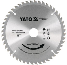 Yato cirkelsågblad för trä, 216 x 30 x 3,2 x 2,2 millimeter, 48 tänder