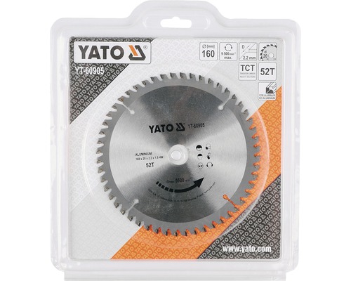 Yato cirkelsågblad med 52 tänder i förpackning
