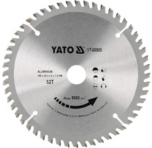 Yato cirkelsågblad aluminium 160x20x2,2x1,5 mm 52 tänder