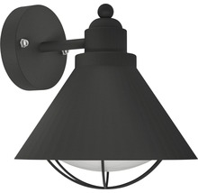 Svart vägglampa för utomhusbruk