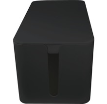Svart kabellåda för kabelorganisation