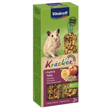 Vitakraft Kräcker för hamstrar med frukt och flingor, 2 stycken