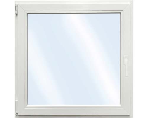 Öppningsbart fönster ARON Basic PVC inåtgående dreh-kipp 100x100 cm vänster Vitt plastfönster med vrid- och tiltfunktion