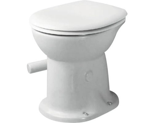 Golvstående torrtoalett DURAVIT Duraplus vit blank S-lås