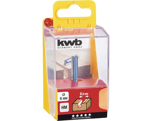 Spårfräs med 6 mm diameter i förpackning