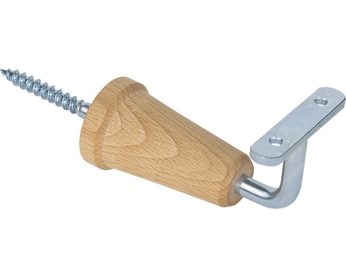 Ledstångskonsol PERTURA bok 2-pack Träledstångshållare med skruv och monteringsplatta