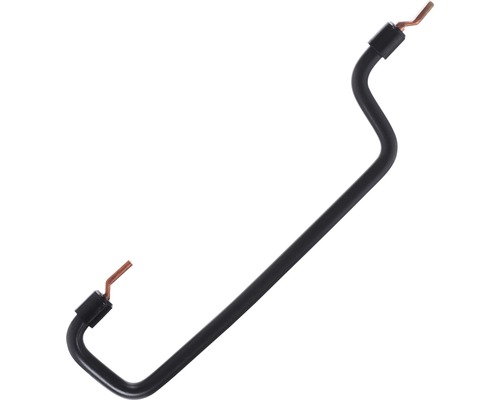 Svart elinstallationsrör med två kopparledare