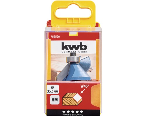 KWB Fasfräs 35,5 millimeter i försäljningspaket