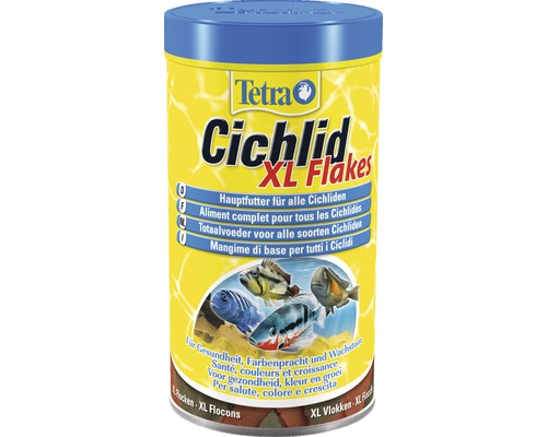 Fiskfoder TETRA Cichlid XL-flingor 500ml
