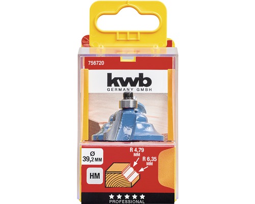 Kantfräs i förpackning, diameter 39,2 millimeter, KWB Logo